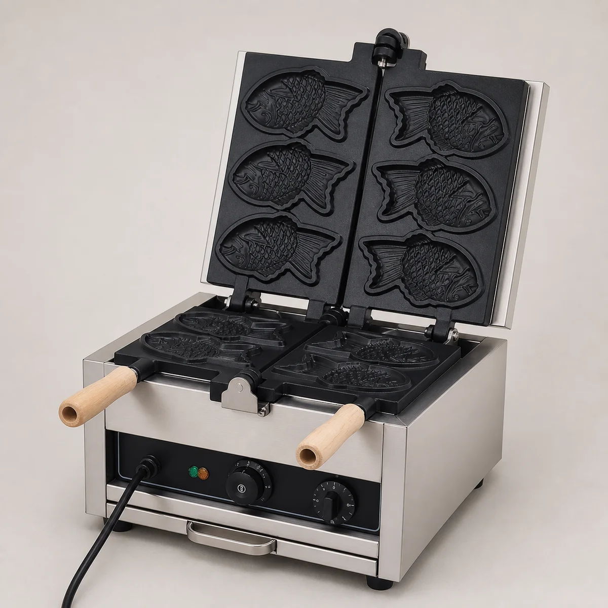دستگاه تایاکی‌ساز برقی چرخشی ۳ قالب OULI مدل HT-1103A